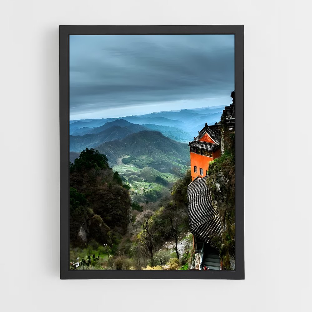 Poster Montagnes Wudang – affiche Kung Fu (vue 2)